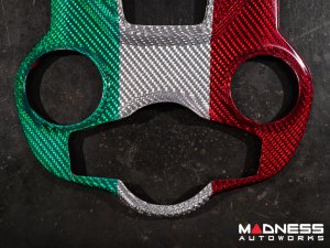  Alfa Romeo Stelvio Shift Gate & Stereo Control Trim - Carbon Fiber - Pre '20 - Italian Theme - Feroce Carbon